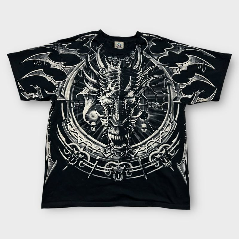Aop Liquid Blue Dragon Tee
