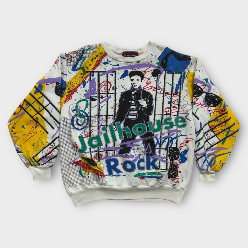 Elvis Aop 80s Crew