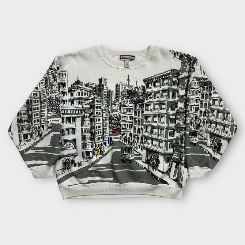 All Over Print Paris Crewneck