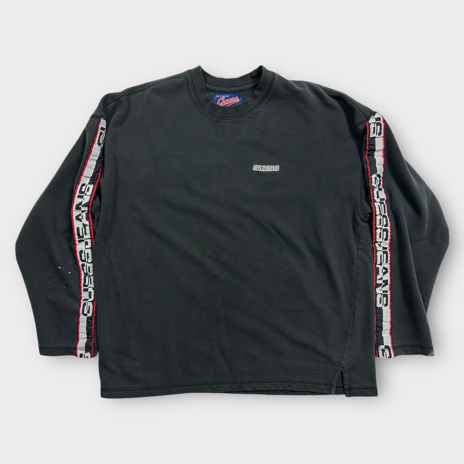 Guess Sleeve Spellout Crewneck