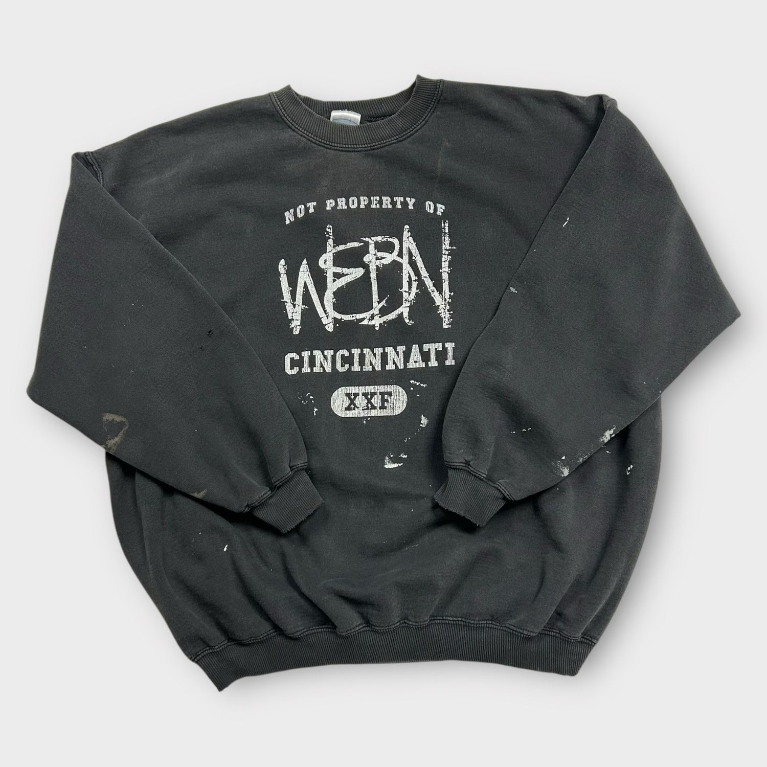Distressed WEBN Crewneck