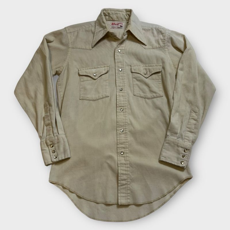 70s Wrangler Cord Pearl Snap