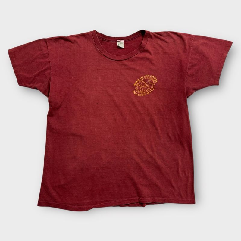 70s Cotton Central Michigan Spruce Tee