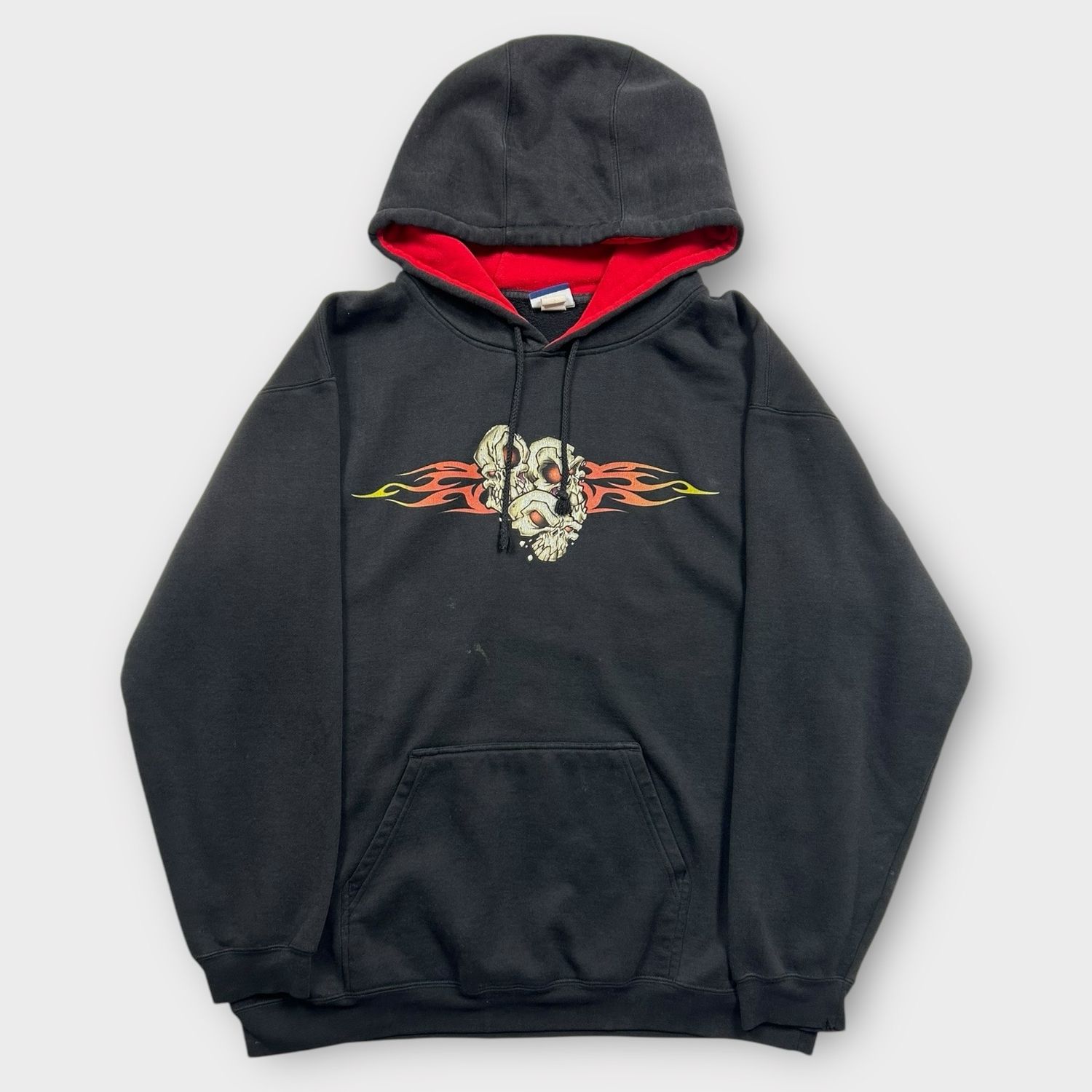 Y2K Skull Flame Hoodie