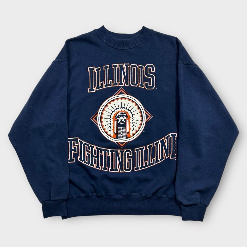 90s Illinois University Crewneck