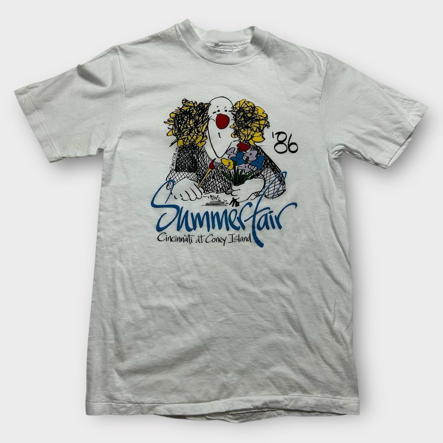 1986 Cincinnati Summer fair Clown Tee