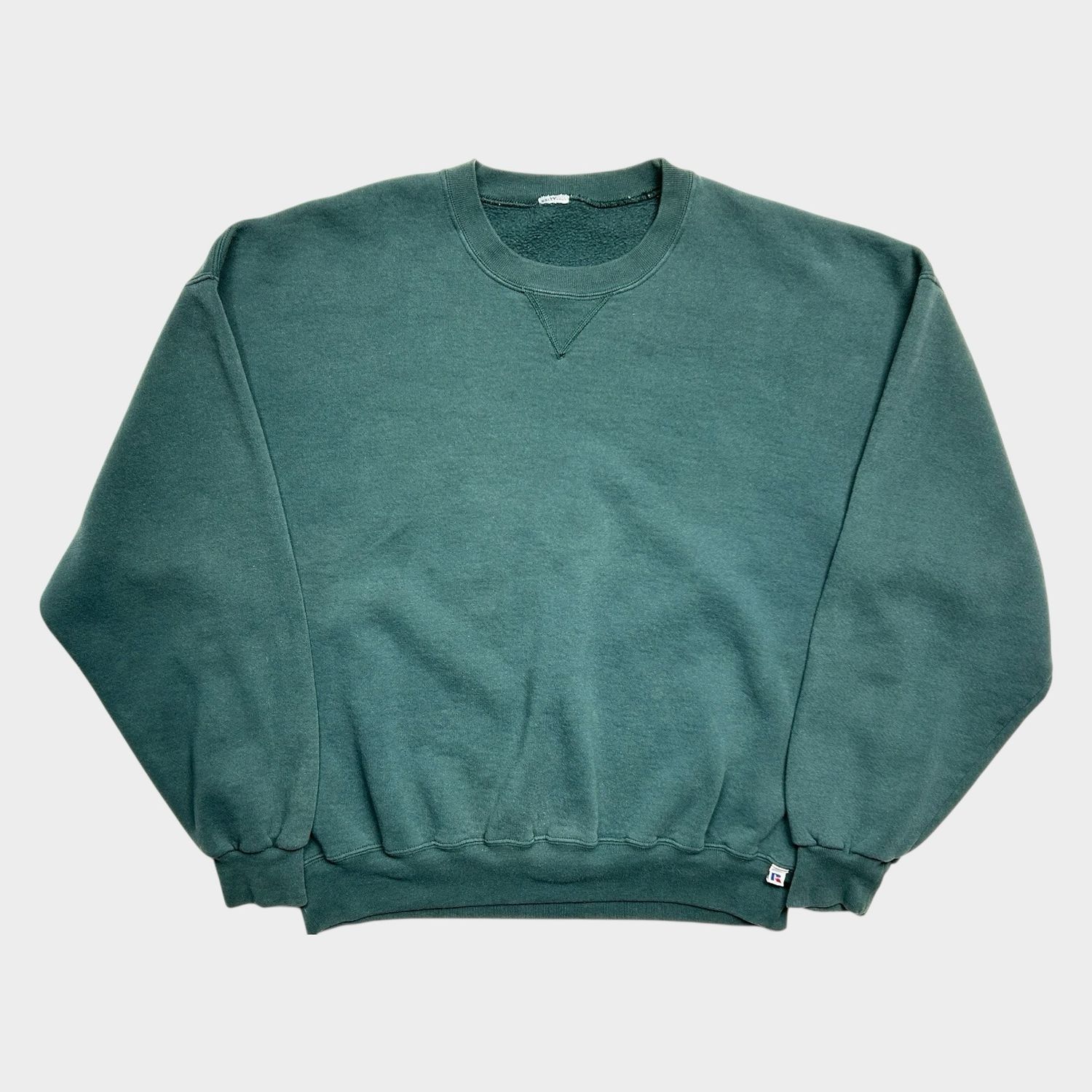 90s Green Russell Blank Crew