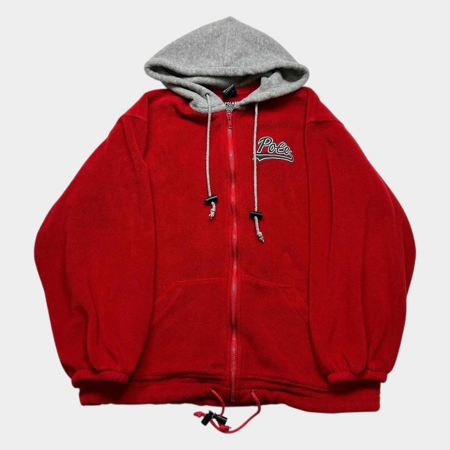 90s Polo Fleece Hoodie