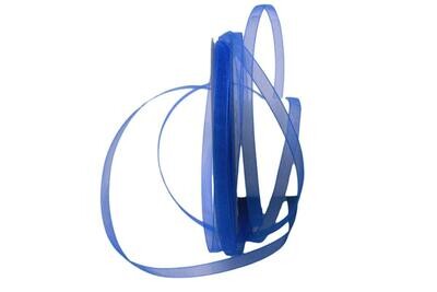 Organza Band 6mm blau