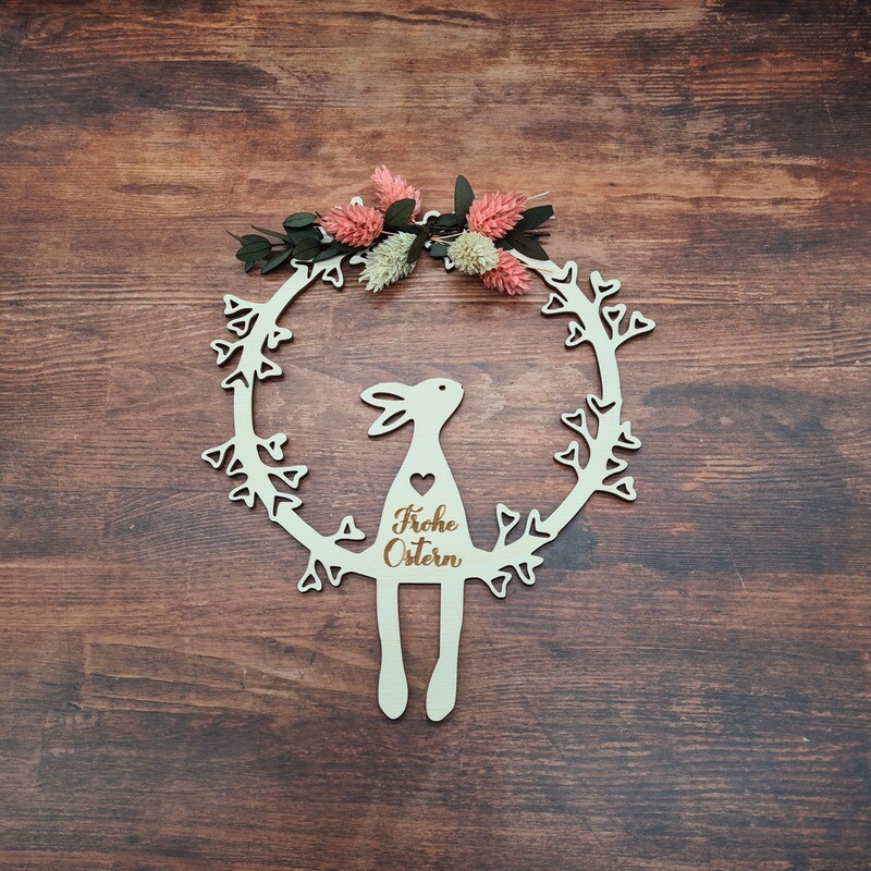 Loop Osterhase romantisch mit Trockenbl.