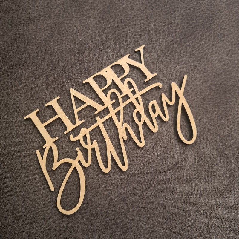 Cake Topper "Happy Birthday" mini