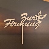 Cake Topper &quot;Zur Firmung&quot; midi