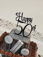 Cake Topper &quot;Happy50th&quot;