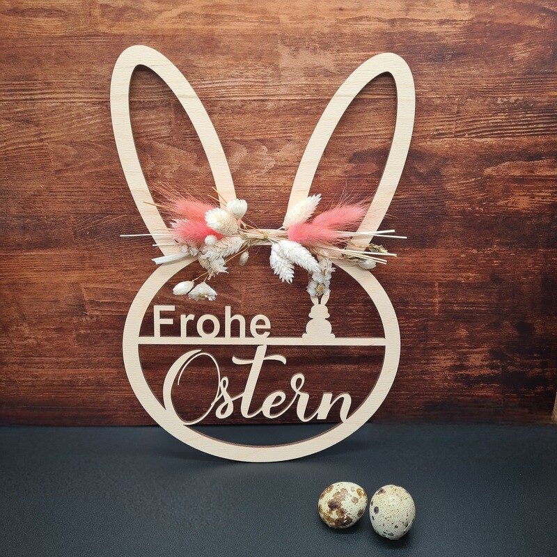 Osterhasen Ohren m. Trockenblumen