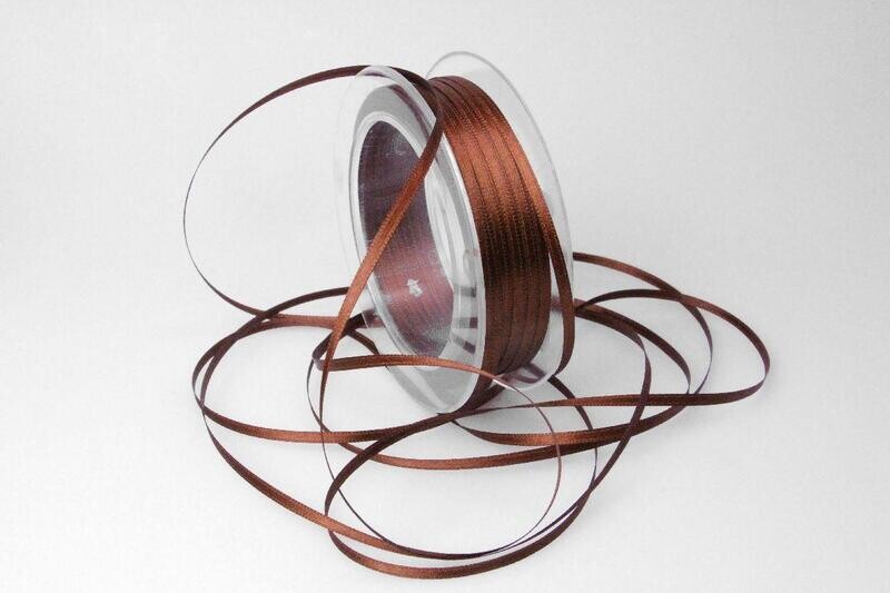 Satinband 3mm braun