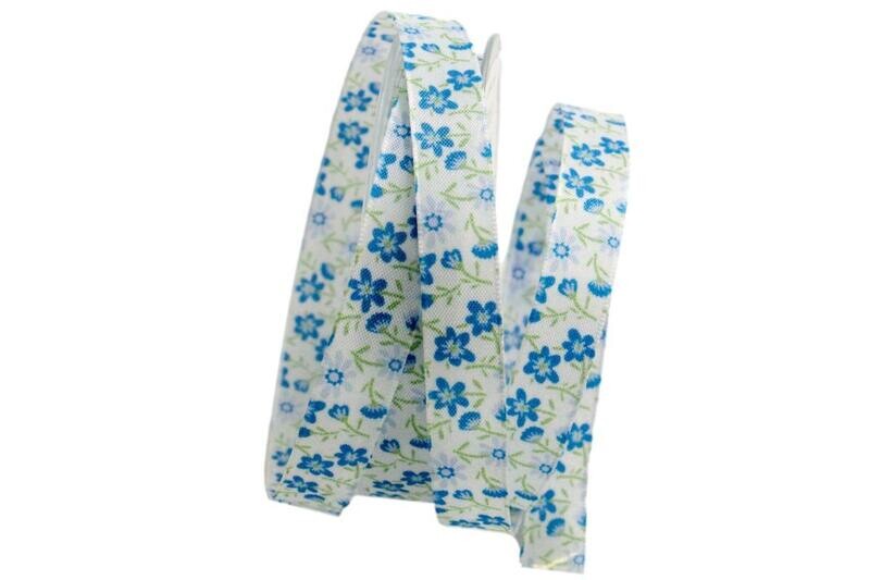 Blumenband 15 mm ohne Draht