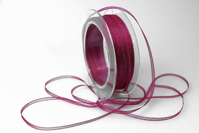 Organza Band 3mm aubergine