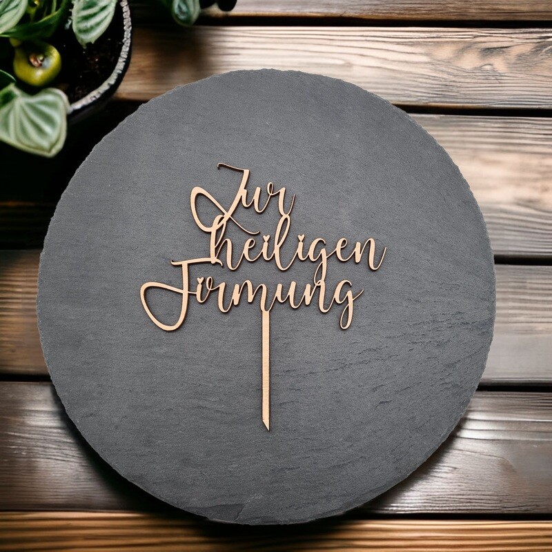 Cake Topper "Zur heiligen Firmung"