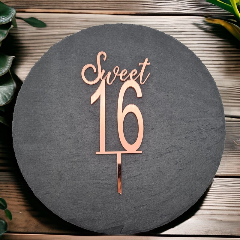 Cake Topper "Sweet 16"