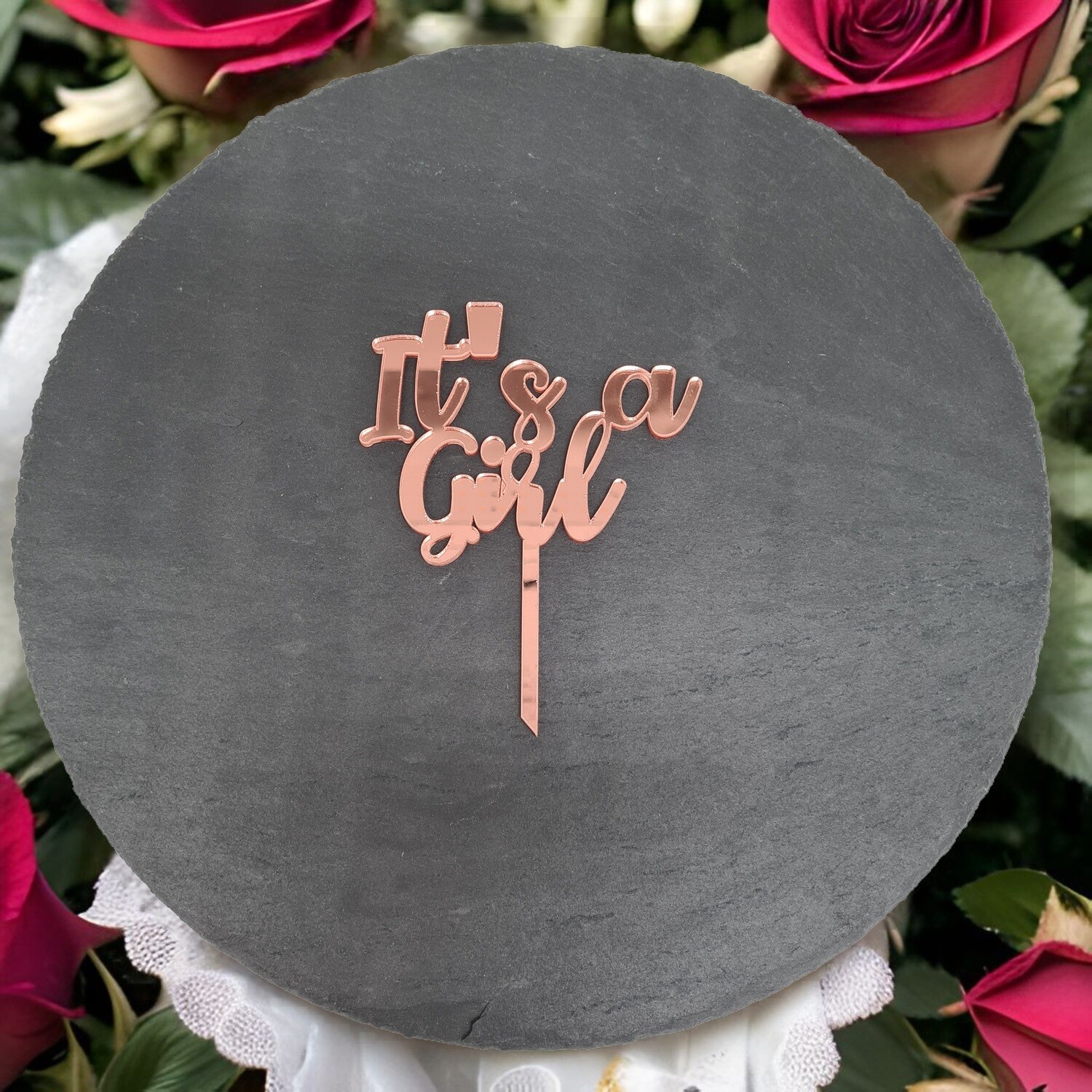Cake Topper &quot;It&#39;s a Girl&quot;