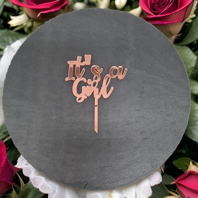 Cake Topper &quot;It&#39;s a Girl&quot;