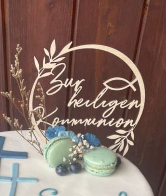 Cake Topper &quot;Zur Kommunion&quot;