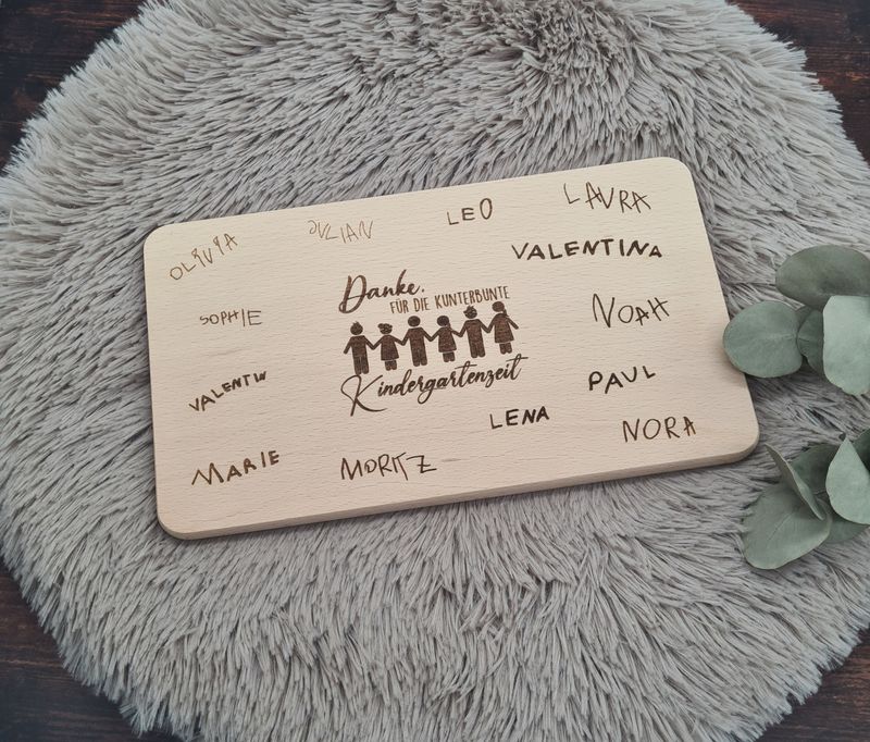 Brettchen zum Abschied