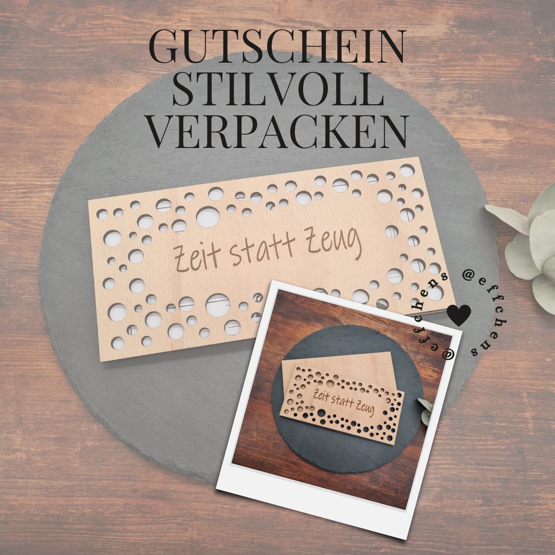 Zeit statt Zeug