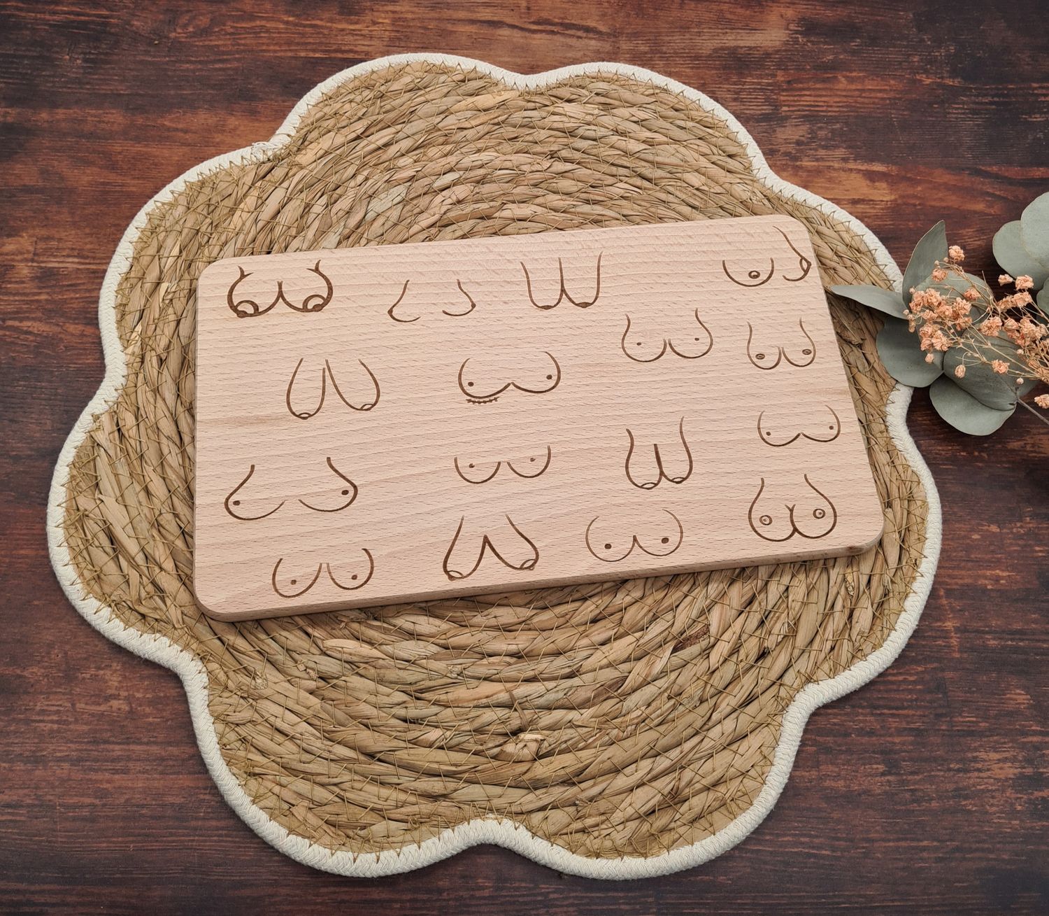 Frühstücksbrettchen - Busen