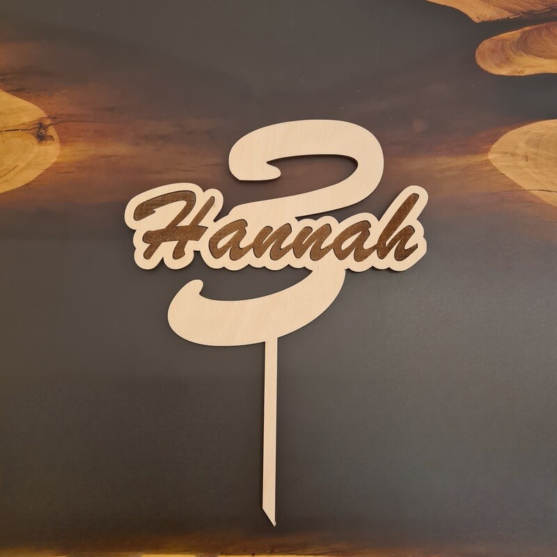 Cake Topper "Zahl / Name"