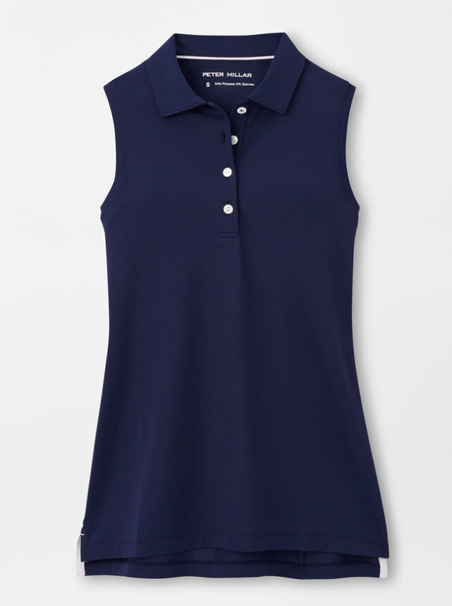 CC Peter Millar Women&#39;s Sleeveless Banded Button Polo