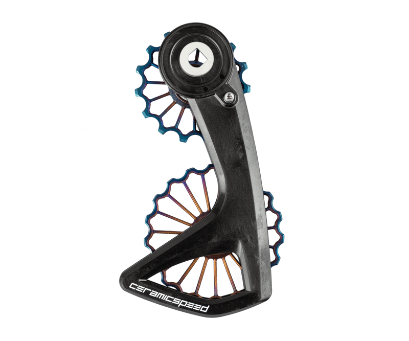 OSPW RS 3D Printed Hollow Ti alt SRAM Red/Force AXS Oil Slick PVD Ctd