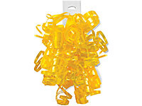 DAFFODIL YELLOW HIGH GLOSS SELF ADHESIVE CURLY GIFT BOWS