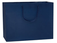 NAVY MATTE GIFT BAGS 13X5X10&quot;