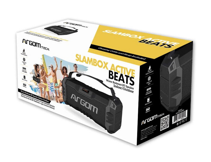 ARGOMTECH SLAMBOX ACTIVE BEATS WIRELESS BT SPEAKER ARG-SP-3303BK