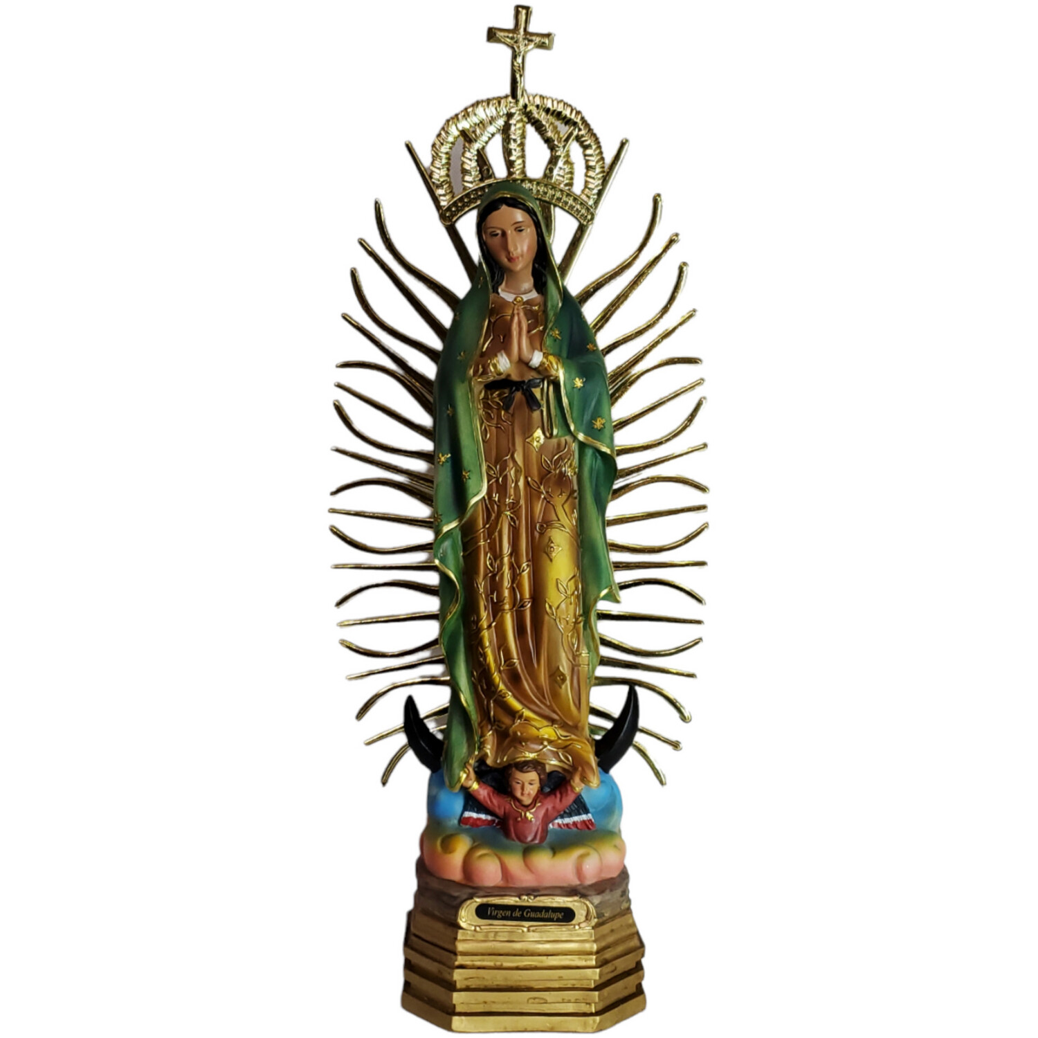 VIRGEN DE GUADALUPE 20&quot; DORADO