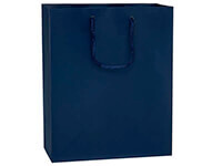Navy Matte Gift Bags Cub 8x4x10&quot;
