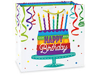 Happy Birthday Gloss Gift Bags Filly 12x5x12&quot;