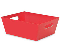 Red X-Large Wide Base Market Tray