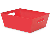 Red Large Wide Base Market Tray
