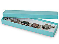 Aqua Blue Jewelry Gift Boxes 8x2x1&quot;