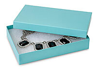 Aqua Blue Jewelry Gift Boxes 5.5x3.5x1&quot;