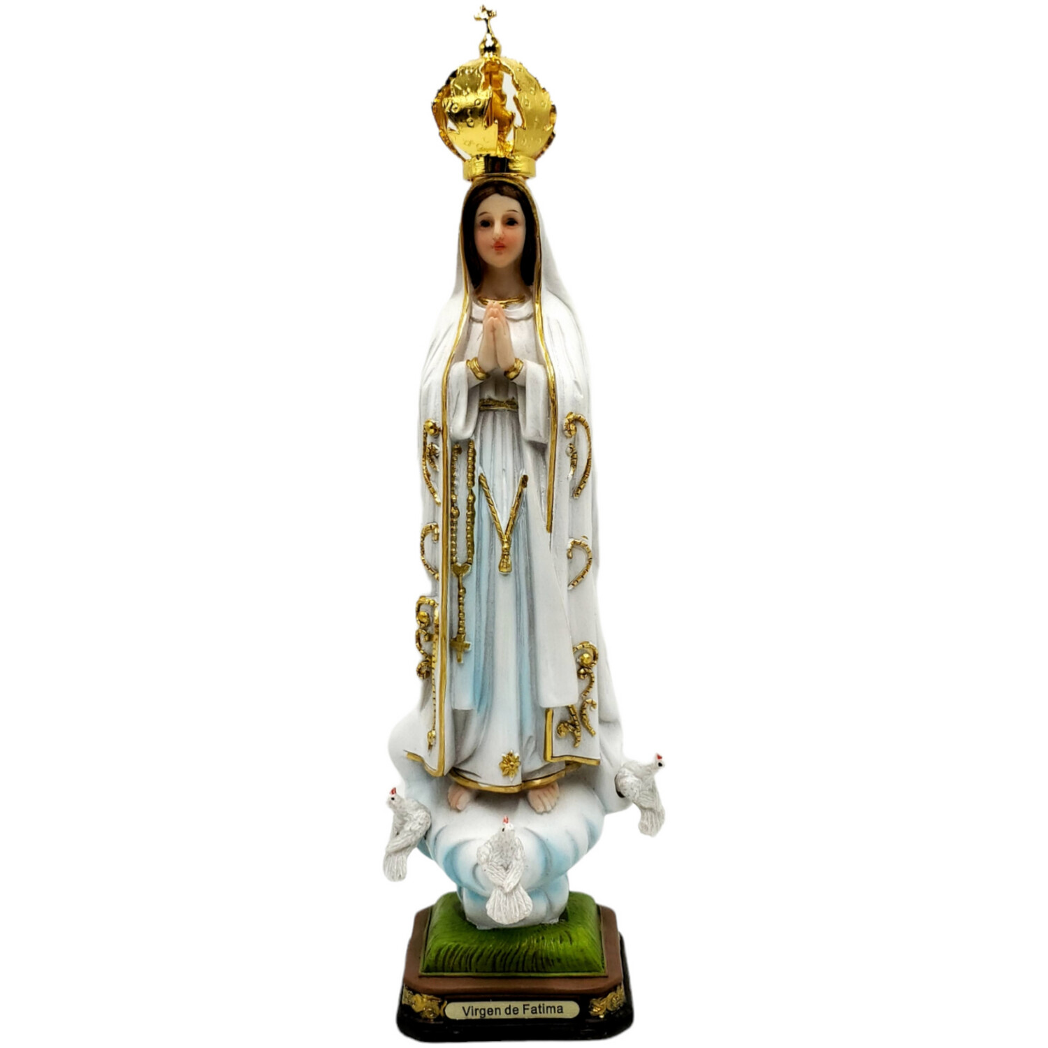VIRGEN DE FATIMA RESINA 12&quot;