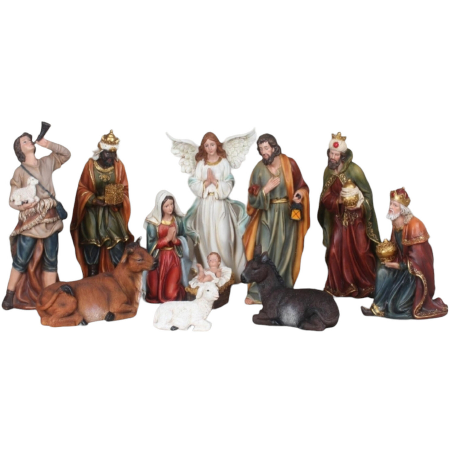 NATIVITY SET RESIN 12&quot;