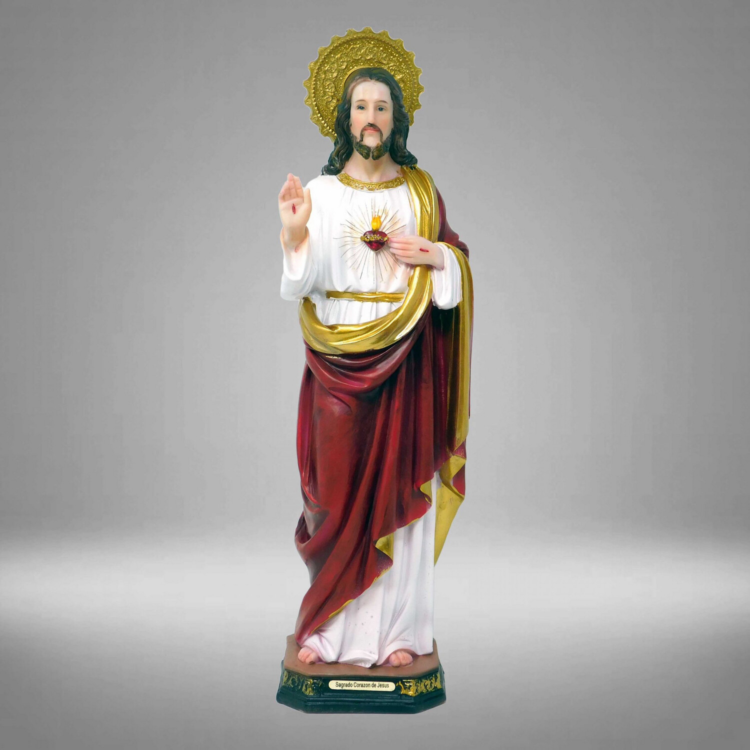 SAGRADO CORAZON DE JESUS RESINA 16&quot;