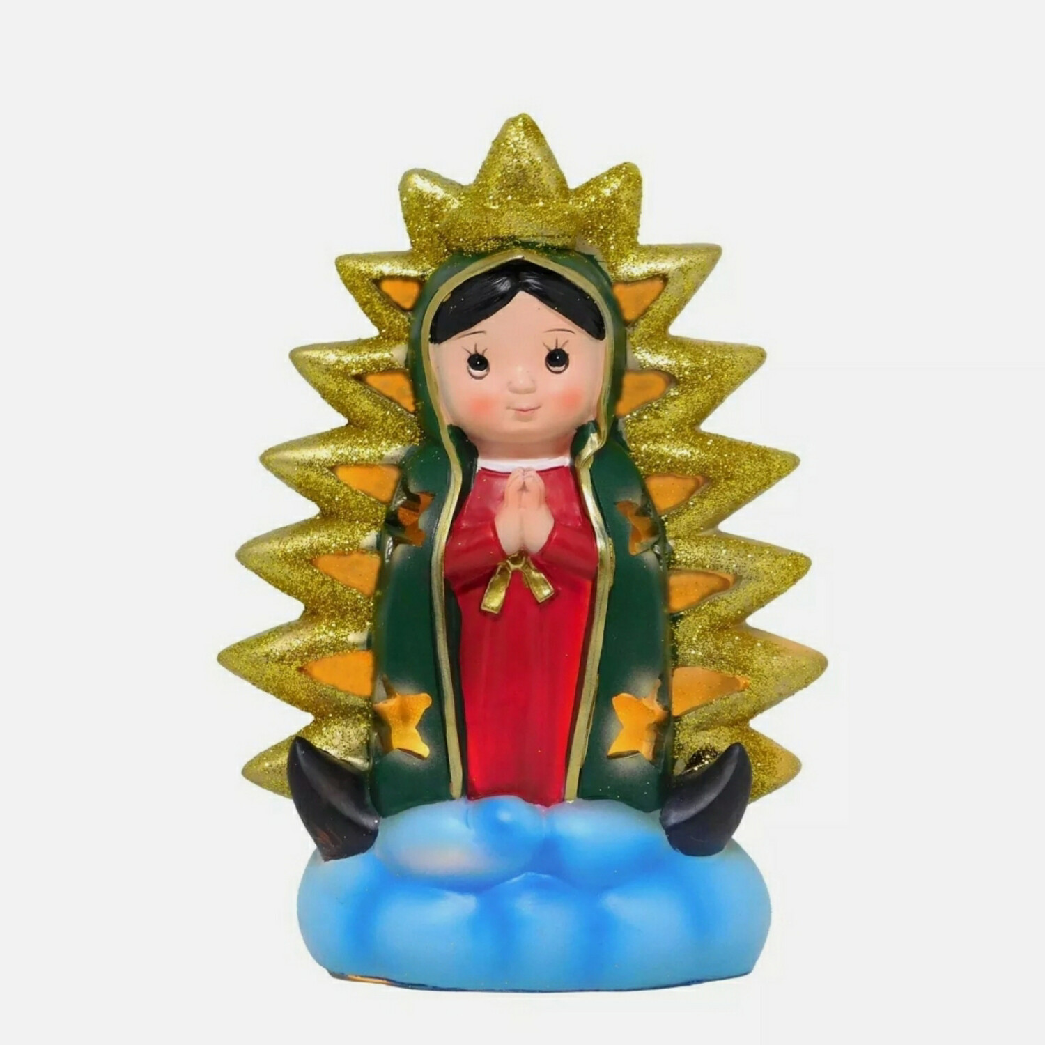 LAMPARA PICOS VIRGEN DE GUADALUPE 8&quot;