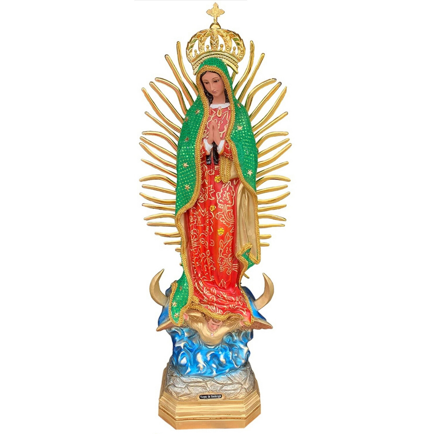 VIRGEN DE GUADALUPE 36&quot; VERDE
