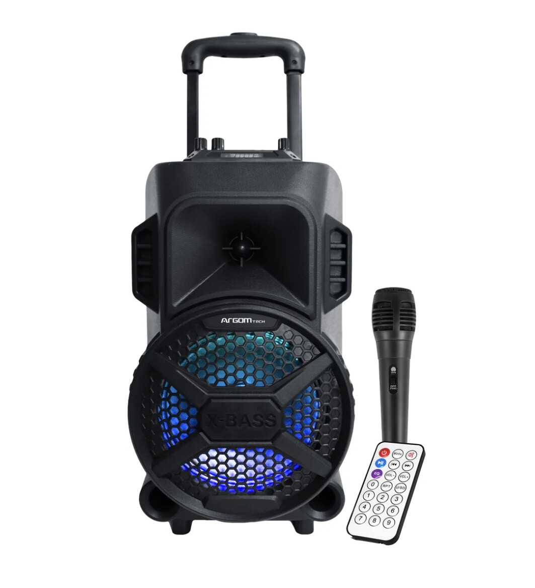 ARGOMTECH SOUNDBASH 78 BT TROLLEY SPEAKER WITH LED LIGHTS ARG-SP-4078BK