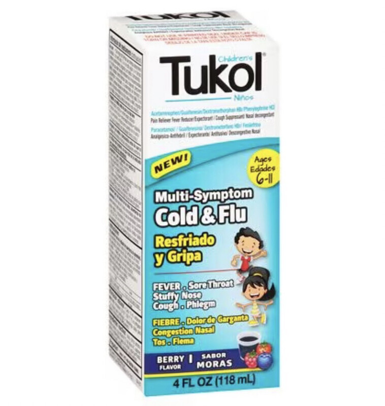 TUKOL Children&#39;s Cold and Fever Relief, Berry Flavor, 4 fl. Oz.