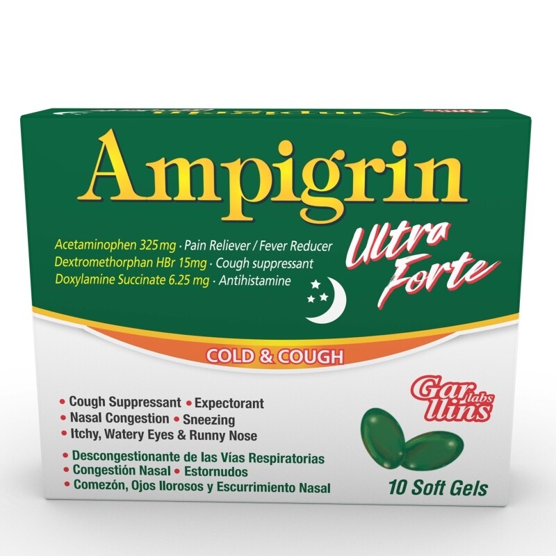 AMPIGRIN NIGHT COLD&amp;COUGH 10 TABL